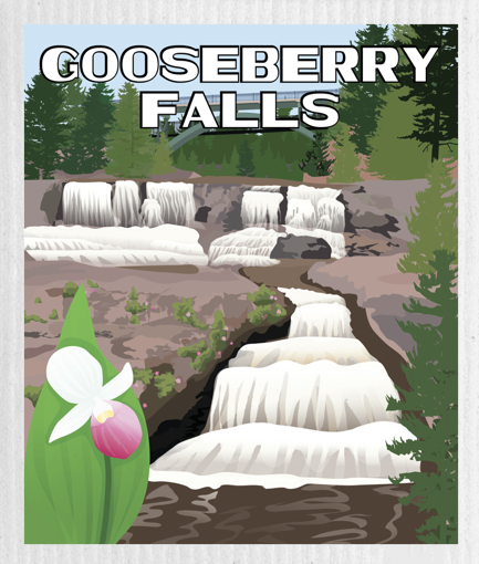 Picture of bemused gooseberry falls; BGF