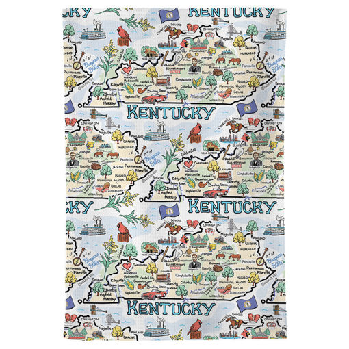 Picture of Fishkiss Kentucky tea towel