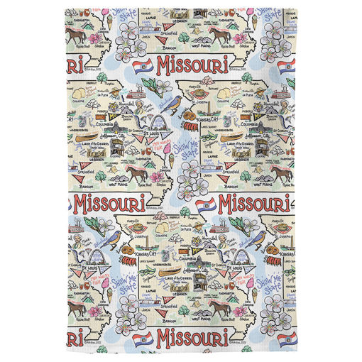 Picture of Fishkiss Missouri tea towel