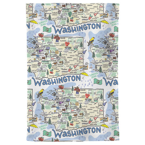 Picture of Fishkiss Washington Tea Towel