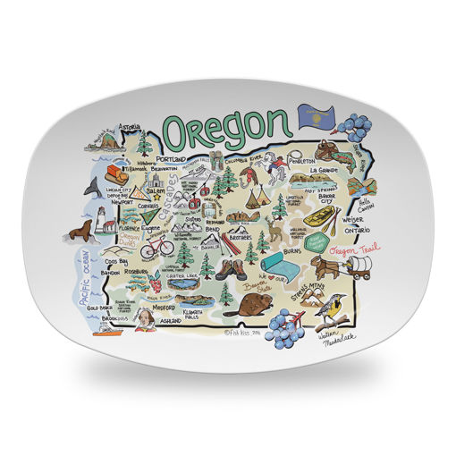 Picture of Fishkiss Oregon Platter; FP-OR