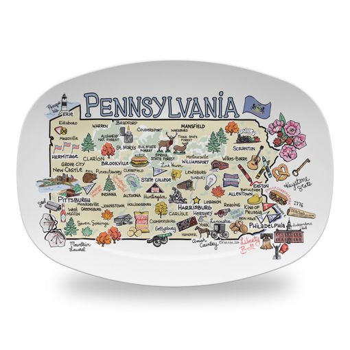 Picture of Fishkiss Pennsylvania Platter; FP-PA