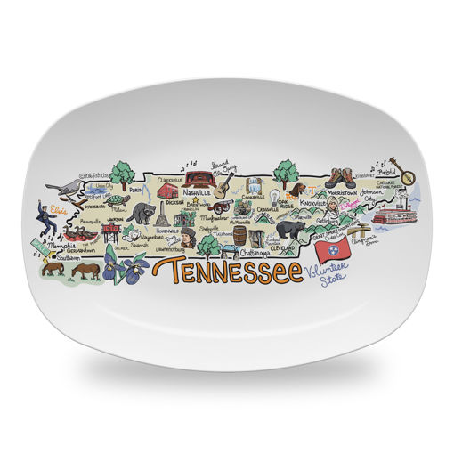 Picture of Fishkiss Tennessee platter; FP-TN