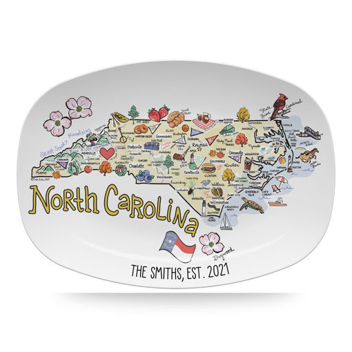 Picture of Fishkiss North Carolina Platter; FP-NC