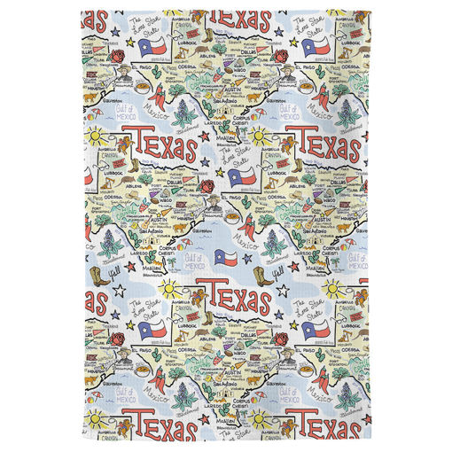 Picture of Fishkiss Texas tea towel